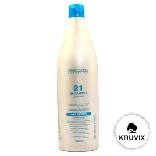 Salerm 21 B5 Silk Protein Leave-in Conditioner 34.5 Ounce and Silk Protein 21 Shampoo 36 Ounce Combo Set by Kruvix