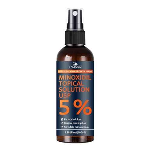 5% Minoxidil for Men & Women, Hair Beard Growth Spray with Biotin, Minoxidil Hair Growth Serum for Hair Regrowth, for Hair Loss & Thinning, make Hair Stronger Thicker -3.38 fl.oz /100ml
