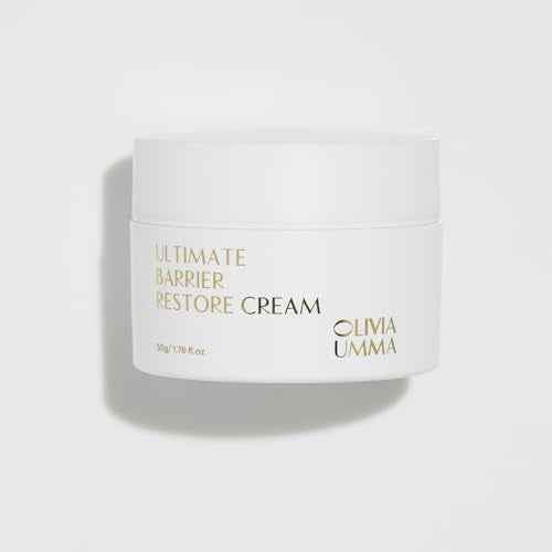 OLIVIAUMMA Ultimate Barrier Restore Cream Korean Skincare - Hydrating Face Moisturizer with Hyaluronic Acid - Anti-Wrinkle, Skin Barrier Repair & Moisture Locking For Dry & Sensitive Skin - 50g
