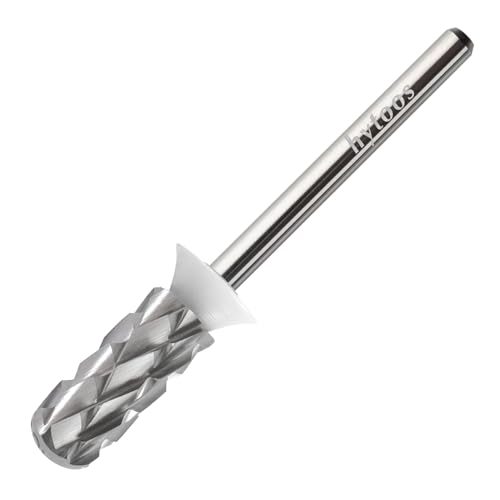 5XC Safety Nail Drill Bits, Small Rounded Barrel, 3/32 Shank Carbide Nails Bit for Righties, Electric Drills Accessories, Fast Remove Manicure Art Thick Gel (5XC, Small Barrel)