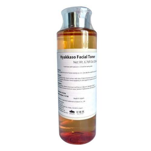 Acne Care Gentle Toner for Sensitive Skin, Dry Skin, Alcohol Free, Hyaluronic Acid Moisturizer, Japanese Skincare, Spring Water Facial for Men, Women, Teens, Hyakkaso | 6.76 fl.oz 200ml