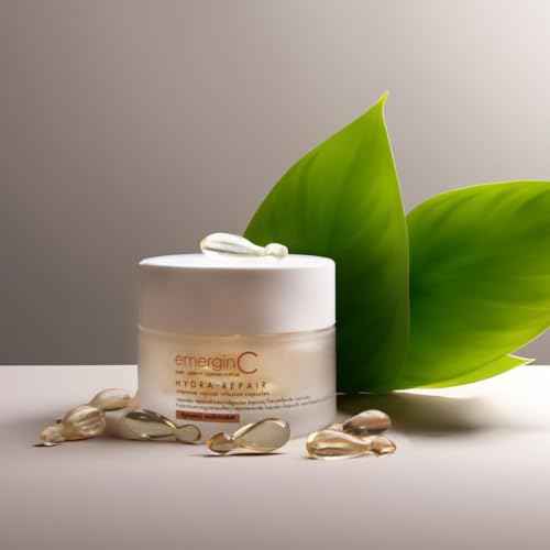 emerginC Hydra-Repair Intensive Topical Infusion Capsules - Moisturizing Face Serum Caps with Vitamin E + Ceramides for Dry Skin - Helps to Hydrate + Visibly Improve Skin Texture + Tone (40 Capsules)