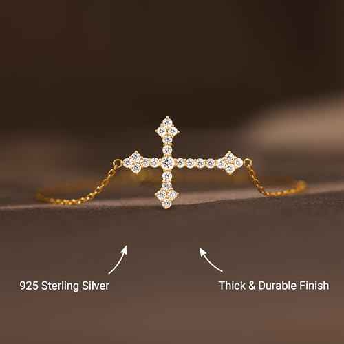 STORYJEWELLERY Daughter Christmas Gifts, Cross Bracelets, Birthday Gifts for Daughters, Daughter Bracelet, Xmas Presents for Daughters