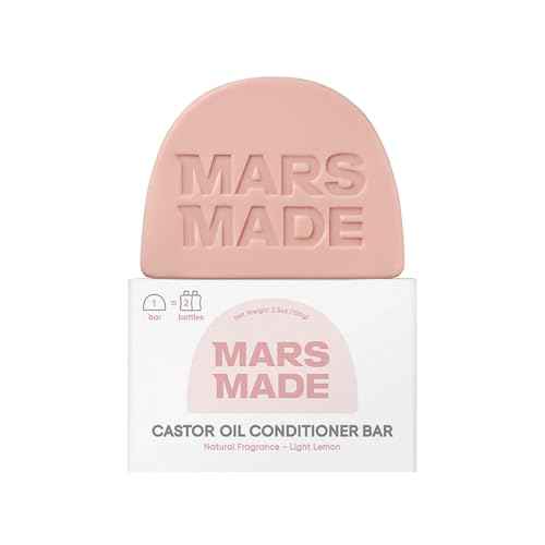 Castor Oil Conditioner Bar - Nourishing & Soothing Natural Deep Conditioner for All Hair Types - Hair Moisturizing, Cleansing Solid Soap Bar - Zero Waste, No Animal Trials 3.5 oz