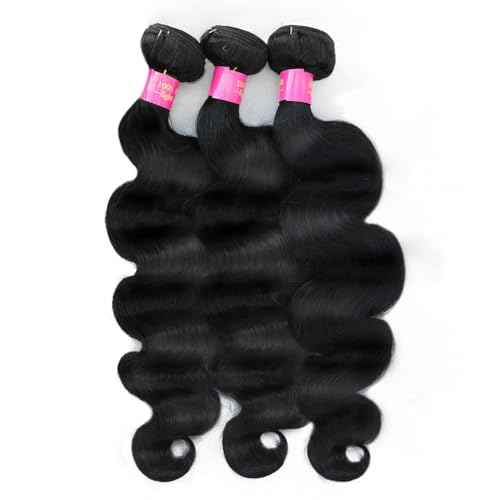 Body Wave Bundles Human Hair 12A 3 Bundles 18 20 22 Inch Quick 100% Unprocessed Brazilian Virgin 3 Bundles Weave Wavy Human Hair Bundles for Black Women