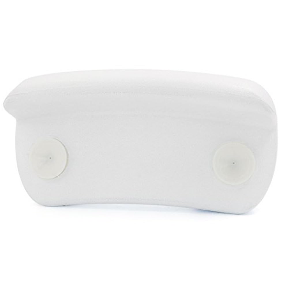 Minkissy Waterproof PU Bathtub Pillow with 7 Strong Suction Cups Ergonomic Bath Neck & Head Support Cushion for Hot Tub, Spa & Home Use Fits All Bathtub Sizes