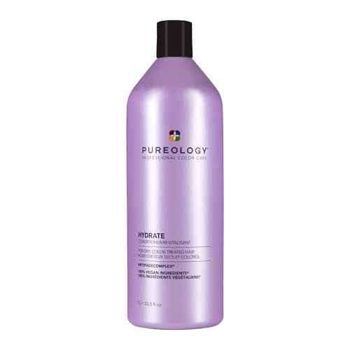 Pureology Hydrate Conditioner - For Dry or Color Treated Hair, Nourishing Conditioner to Restore Moisture and Seal in Hydration, Vegan