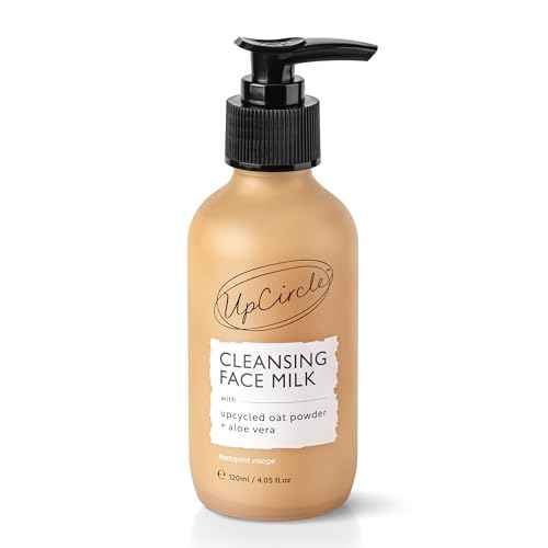 UPCIRCLE Cleansing Face Milk with Aloe Vera + Oat Powder 4.05oz - Cleansing, Repairing + Nourishing Skin - Vegan + Cruelty-Free