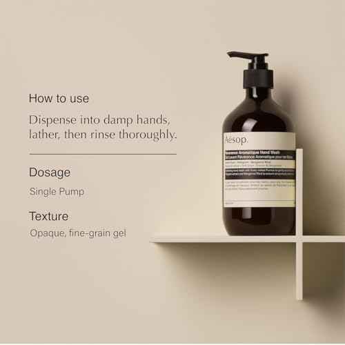 Aesop Aromatique Hand Care Set for Kitchen and Bathroom | Duo to Renew and Replenish Skin | Includes Resurrection Cleanser & Reverence Gentle Exfoliator | 16.9 oz (Set of 2)