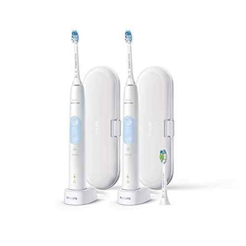 Sonicare Protective Clean Rechargeable Toothbrushes 2 Handless 3 Brush Heads & 2 Travel Case & 2 Chargers