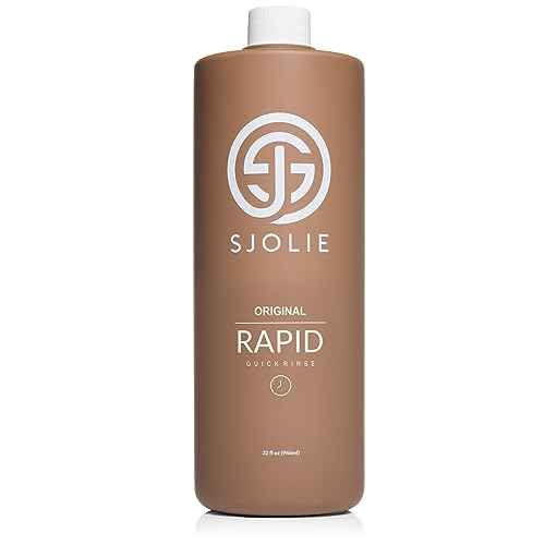 SJOLIE Rapid Spray Tan Solution - Ultra One Hour Express Tan - Olive Base | Sunless Tanner for a Fast Drying, Vegan-Friendly, Radiant Glow (32oz)