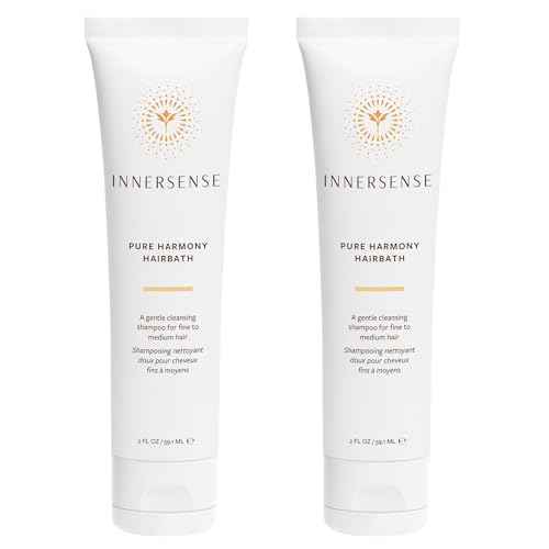 INNERSENSE Organic Beauty - Natural Pure Harmony Hairbath Shampoo | Cleansing, Detoxifying, For Oily Scalp | Non-Toxic, Cruelty-Free, Clean Haircare (2 Pack - 2 fl oz | 59.1 mL each)