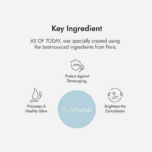 AS OF TODAY R-Peptide Ampoule/Serum | 1% Peptide Anti-Aging Serum | Hydrating Hyaluronic Acid & Vitamin E | Firming, Wrinkles & Deep Moisture | Clean Beauty | Clinically Proven |1 fl oz