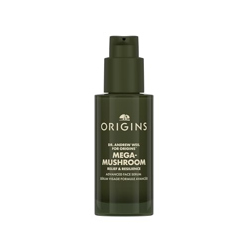 Origins Mega-Mushroom Advanced Face Serum | Reduces Visible Redness & Strengthens Skin's Barrier | With Reishi Mushroom, 1.7 Fl Oz