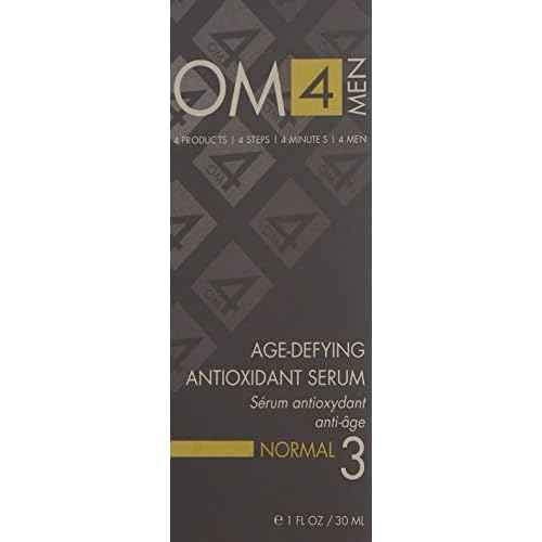 Organic Male OM4 Normal STEP 3: Age-Defying Antioxidant Serum - Men anti-aging light facial Vitamin C solution refines fine lines and wrinkles for men