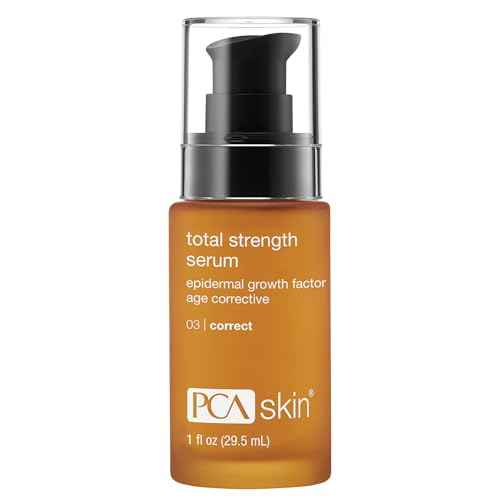 PCA SKIN Total Strength Serum - Plumping & Firming Skin Treatment with Epidermal Growth Factors & Peptides (1 oz)