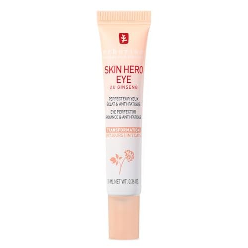 Erborian Skin Hero Eye Cream Perfector, De-Puffs, Hydrates & Blurs Appearance of Fine Lines & Wrinkes for Radiant, Smooth Skin, Korean Skincare