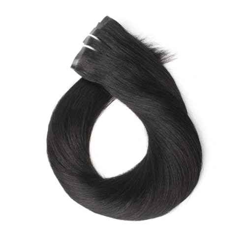 Sixstarhair Black Clip In Hair Extensions Remy Human Hair Natural Human Hair 120g 8 Pieces Clip Ins High Grade Real Hair for Women
