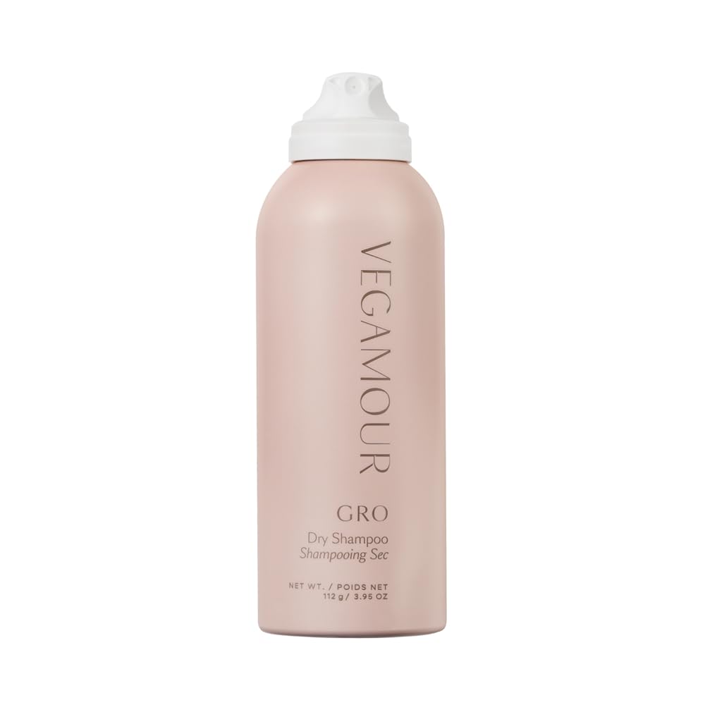 VEGAMOUR GRO Dry Shampoo Full Size, Volumizing Dry Shampoo Spray Formulated Without Benzene, Supports Thicker Fuller Looking Hair, Natural Citrus Scent, 3.95 oz