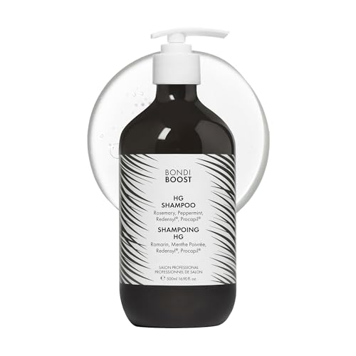 BONDIBOOST HG Anti-Thinning Shampoo for Women & Men [16.90 fl oz], Clinically Tested to Promote Fuller + Thicker-Looking Hair, Natural Mint Scent + Procapil, Redensyl & Rosemary Formula, Sulfate-Free