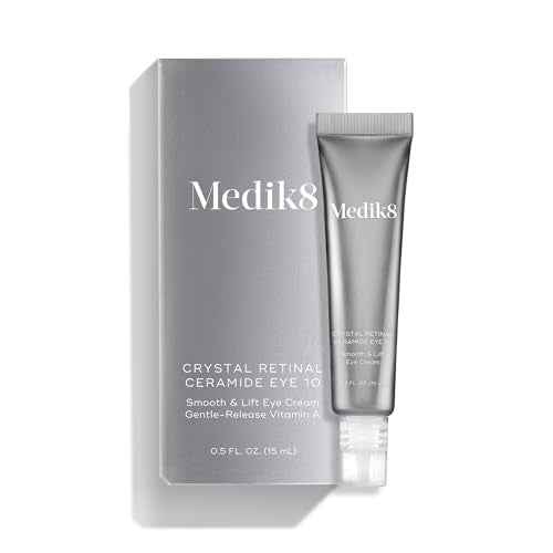 Medik8 Crystal Retinal Ceramide Eye 10 - Gentle Vitamin A Eye Cream - Reduces Appearance of Wrinkles - Perfect for Sensitive Skin - 0.5 ml
