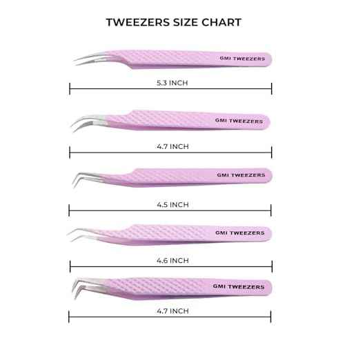 Fiber Tip Lash Tweezers For Eyelash Extension Tweezers Professional