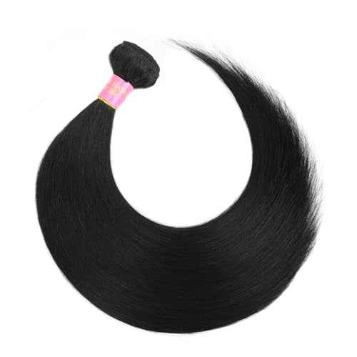 30 Inch One Bundle Human Hair Straight 12A 100% Unprocessed Brazilian Virgin Human Hair Bundles Weave Straight Hair Extension Natural Black