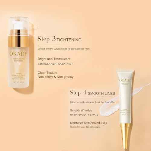 O'KADY Bifida Ferment Lysate Moist Repair Set Skincare set with Bifidobacterium fermentation decomposition ingredients for moisturizing nourishing making the skin soft smooth men's skincare