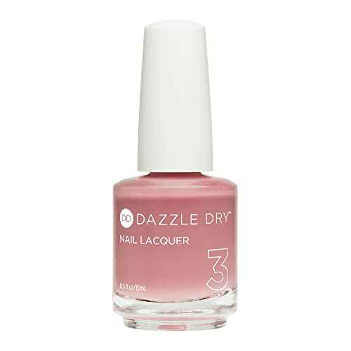 Dazzle Dry Nail Lacquer (Step 3) - Less is Mauve - A full coverage light, blushing mauve. (0.5 fl oz)