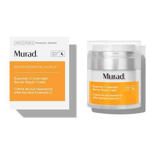 Murad Essential-C Overnight Barrier Repair Cream ? Vitamin C & Marrubium Anti-Pollution Nightly Moisturizer for Damage Repair & Brighter, Smoother Face ? 1.7 Fl Oz