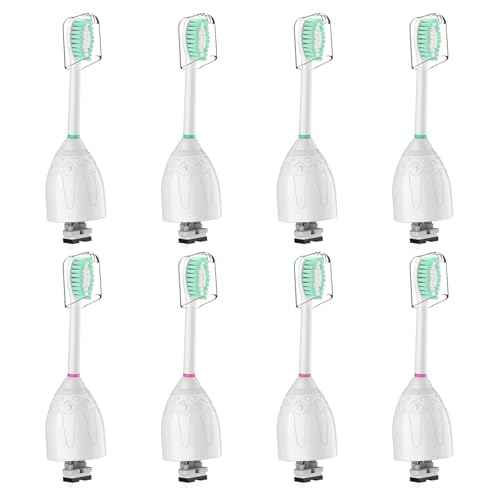 Toothbrush Heads for Philips Sonicare Replacement Brush Heads Medium Soft Dupont Bristles Electric Toothbrush Replacement Heads Fit E-Series Essence Xtreme Elite Advance and CleanCare, 8 Pack, White