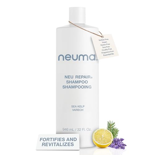 Neuma Neu Repair Shampoo - Revitalizes, and Strengthens Damaged Hair, Sulfate-Free, Lemon, Lavender and Fir Needle Scent