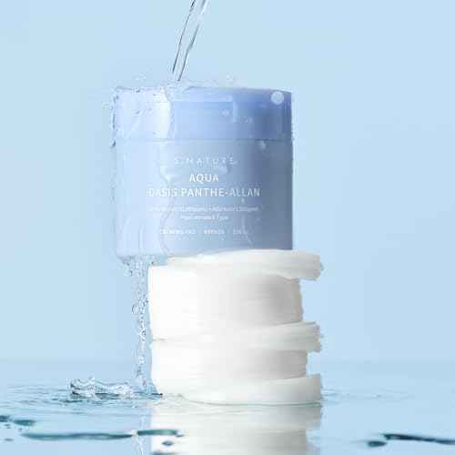 S.NATURE AQUA OASIS PANTHE-ALLAN CALMING PAD 60 Pads, 190ml | Exfoliating, Pore Care, Cooling, Soothing, Hydrating | 6.42Fl Oz