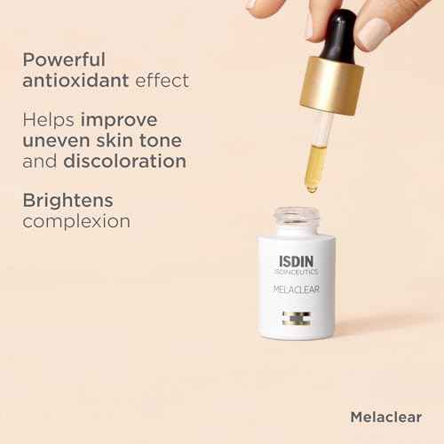 Isdinceutics Melaclear Dark Spot Correcting Serum for Face - Sun Spot Reducer that Contains Vitamin C and Antioxidants, to Even Skin Tone from Sun Exposure 0.5 FL OZ