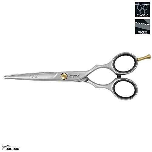 Jaguar Hairdressing Shears Pre Style Ergo 6.0 Inch Professional Stainless Steel Hair Cutting & Trimming Scissors for Salon Stylists and Barbers, Satin Finish Look, Classic Design, Made in Germany