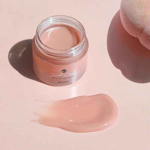 glowiest Sweet Dreams Overnight Lip Mask- Nourishing, Plumping and Hydrating Lip Balm | glowiest Sweet Dreams Lip Sleeping Mask | Hyaluronic Acids+Vitamin C+Shea Butter+Antioxidants l Peach
