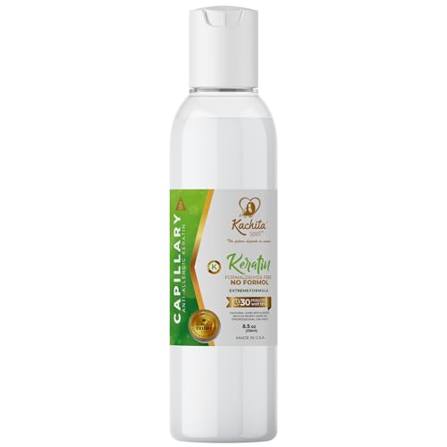 Brazilian Keratin Treatment Formaldehyde Free Kachita Spell Hair Straighteners No Formol Made in USA (8floz)