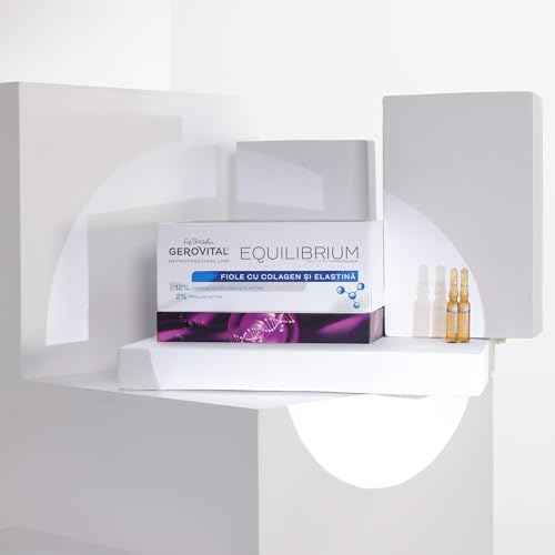 GEROVITAL EQUILIBRIUM - Ampoules with 12% Collagen and Elastin, Intensive Moisturising and Anti-Wrinkle Serum, Professional Product, 20 Ampoules x 2 ml