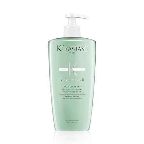 Kerastase Specifique Balancing Shampoo For Oily Scalp & Hair - Cleanses Oil From Roots and Hydrates Dry Hair Ends