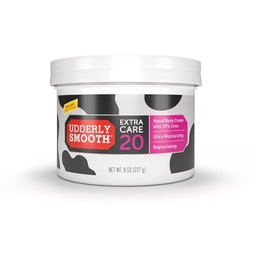 Udderly Smooth Extra Care Hand/Body Cream with 20% Urea, Replenishing, Fragrance Free, 8 OZ - 3 Pack