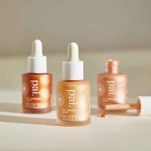 Pai Skincare - The Impossible Glow Organic Hyaluronic Acid + Sea Kelp Glow Drops | Natural, Vegan, Sensitive Skincare (Bronze, 0.34 fl oz | 10 ml)
