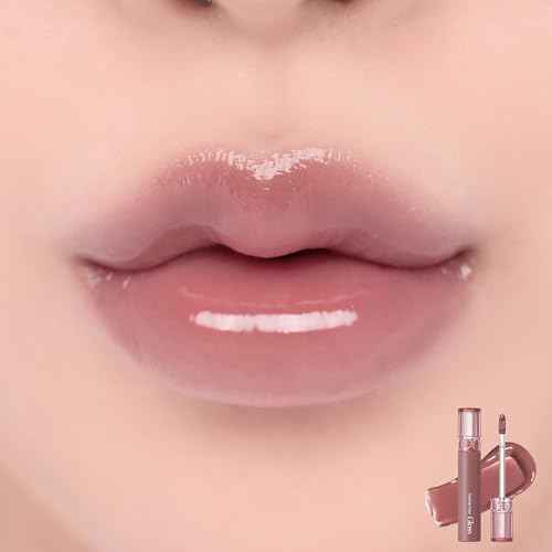 rom&nd GLASTING COLOR GLOSS 05 DIM MAUVE - K-Beauty Plumping & Moisturizing Lip Gloss | Non-Sticky, Long-Lasting Shine for a Natural, Healthy Glow
