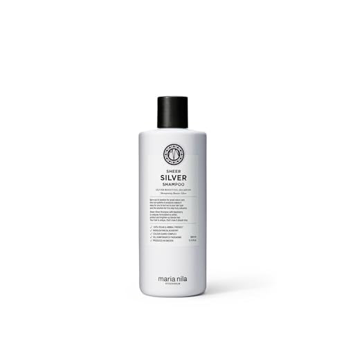 Maria Nila Sheer Silver, Neutralizes Golden Shades, Violet Pigments Gives Cool Tone, 100% Vegan & Sulfate/Paraben free