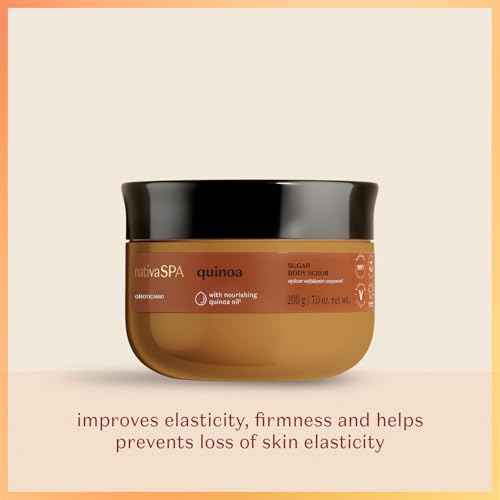 Nativa SPA by O Botic?rio Quinoa Sugar Body Scrub, Gentle Exfoliation & Skin Firmness Foot & Body Scrub, 7 Ounce