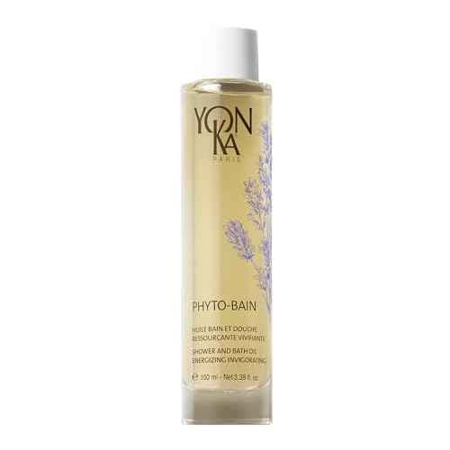 Yon-Ka French Lavender Bath Oil | Phyto Bain Relaxing and Toning Aromatherapy Oil for Dry Skin | Boosts Microcirculation for Wellness | Luxurious Provence Lavender and Rosemary | 3.38 fl oz