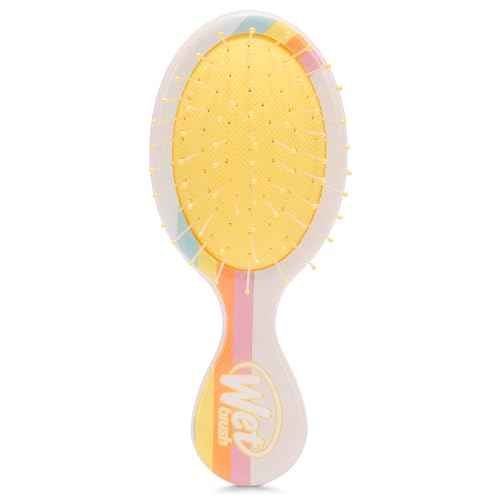 Wet Brush Mini Detangler Hair Brush, Rays (Sun Days), Detangling Travel Hairbrush, Ultra-Soft IntelliFlex Bristles Glide Through Tangles with Ease, Pain-Free, All Hair Types
