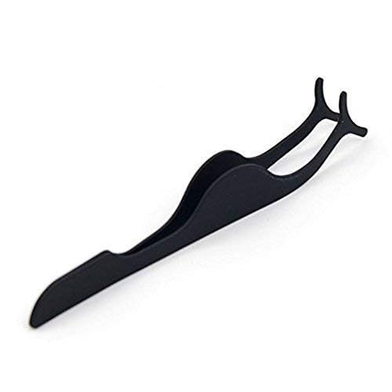 Skiennix False Eyelashes Applicator Tool - Precision Tweezers for Easy Eyelash Extensions | Black