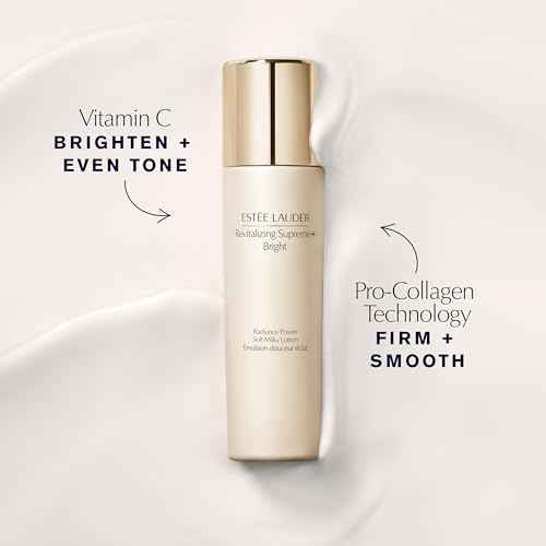 Est?e Lauder Revitalizing Supreme+ Bright Radiance Power Soft Milky Lotion Moisturizer with Vitamin C | Targets Dark Spots & Dullness, 3.4 Fl Oz