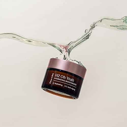 FLEUR & BEE Ultra Hydrating Moisturizer | Clean, 100% Vegan | Super Intense Hydration Moisturizer for Dry Skin with Anti Aging Properties | H2 Oh Yeah 1.5 oz