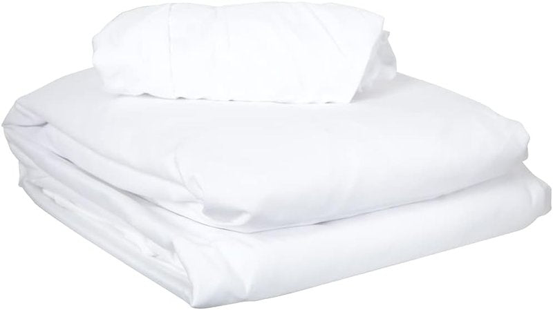 ForPro Professional Collection Premium Microfiber Massage Sheet Set - Ultra-Light, Stain & Wrinkle-Resistant | 3-Piece, White (Pack of 10)